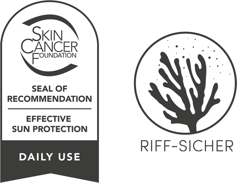 Das offizielle Siegel der Organisation Skin Cancer Foundation für als wirksamer Sonnenschutz empfohlene Produkte